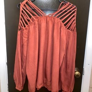 Burnt Orange Blouse